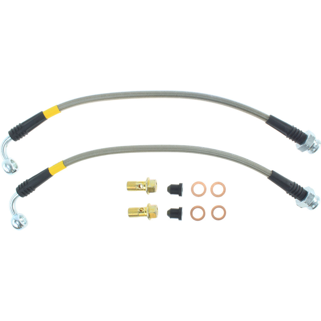 Brake Line Kit, Stainless Steel, 2-Wheel Set
