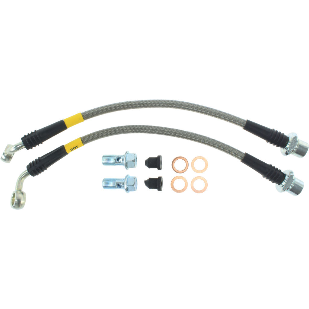 Brake Line Kit, Stainless Steel, 2-Wheel Set