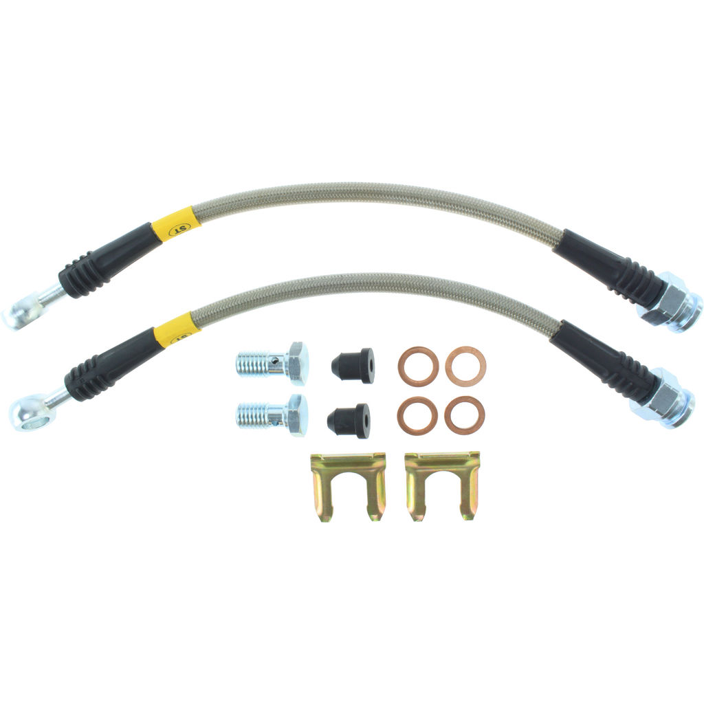 Brake Line Kit, Stainless Steel, 2-Wheel Set