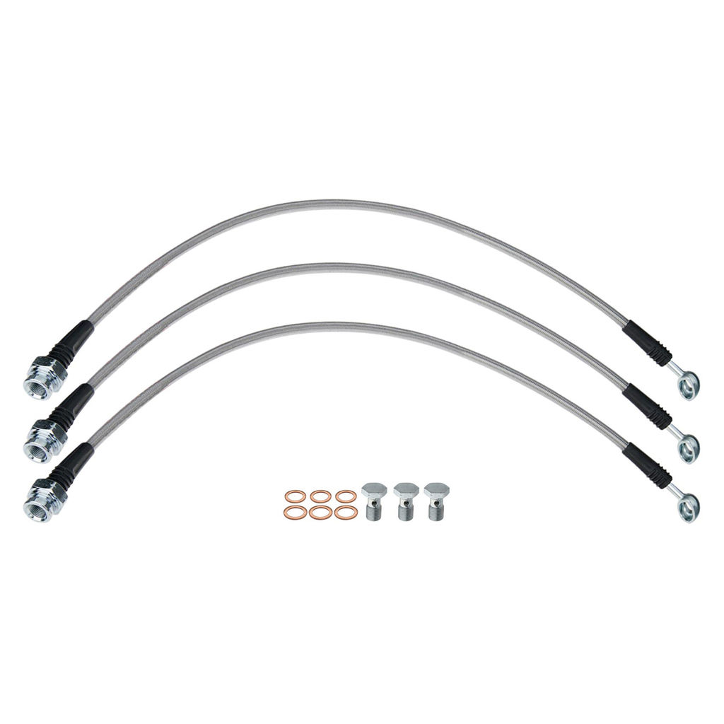 Techna-Fit 306203 - Stainless Steel Brake Line Kit for Toyota Tacoma, 3 Brake Lines