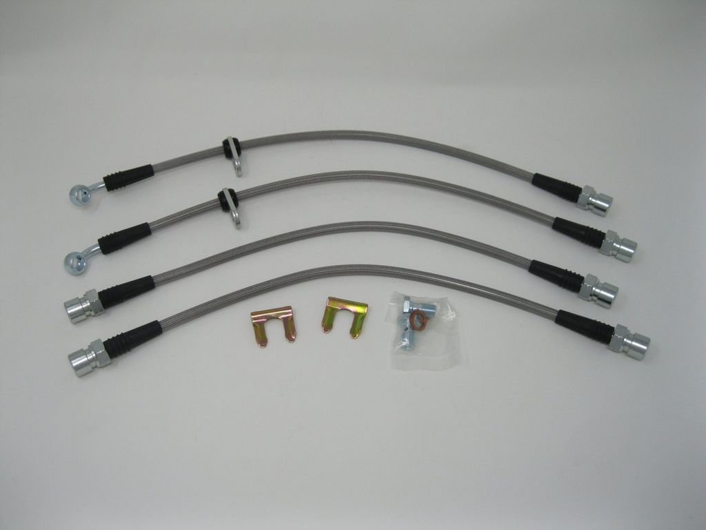 Techna-Fit AC-1651 - Stainless Steel Brake Line Kit, 4 Brake Lines