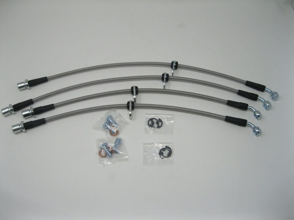 Techna-Fit SUB-1086 - Stainless Steel Brake Line Kit, 4 Brake Lines