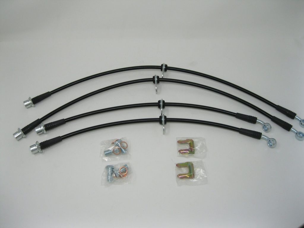 Techna-Fit TOY-950 - Stainless Steel Brake Line Kit, 4 Brake Lines