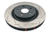 Slotted 4000 Series T3 Black Brake Rotor with Kangaroo Paw Vanes, Sold Individually