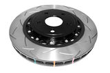 Slotted 5000 Series T3 Black 2 Piece Brake Rotor, Sold Individually