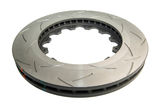 Slotted 5000 Series T3 Black Brake Rotor Ring with Kangaroo Paw Vanes, Sold Individually
