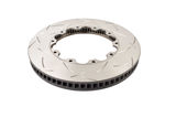 Slotted 5000 Series T3 Black Brake Rotor Ring with Curved Vanes, Sold Individually
