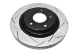 Slotted Street T2 Uncoated Brake Rotor with Kangaroo Paw Vanes, Sold Individually