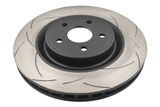 Slotted Street T2 Uncoated Brake Rotor with Kangaroo Paw Vanes, Sold Individually
