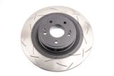 Slotted 4000 Series T3 Black Brake Rotor with Kangaroo Paw Vanes, Sold Individually