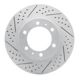 Geoperformance Coated Drilled and Slotted Brake Rotor