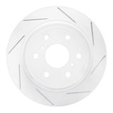 Slotted Coated Carbon Alloy Brake Rotor