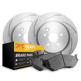 Dynamic Friction Brake Kit - Zinc Coated Slotted Rotors With Heavy Duty Brake Pads