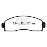 6000 Series Greenstuff Disc Brake Pad Set, 2-Wheel Set