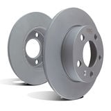 Ultimax OE Style Smooth Solid Rear Disc Brake Rotors, 2-Wheel Set