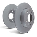 Ultimax OE Style Smooth Solid Rear Disc Brake Rotors, 2-Wheel Set