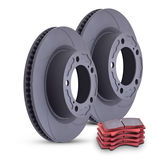 Powerbrake D-Line Rotor and Pad Kit