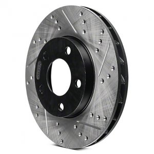 Stoptech 127.47032L - Rear Left Sport Drilled and Slotted Brake Rotor