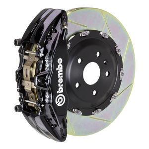 Brembo 1N3.9001A1 - Front Brake Kit, GT Series, Slotted Type 3 380mm x 34mm 2-Piece Rotor, Monobloc 6-Piston Black Caliper