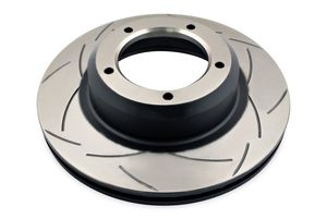 DBA DBA086S - Front Slotted Street T2 Uncoated Brake Rotor with Kangaroo Paw Vanes