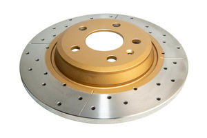 DBA DBA2823X - Rear Drilled and Slotted Street XS Gold Brake Rotor