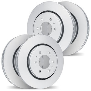 Dynamic Friction 4004-47068 - Front and Rear Geospec Coated Smooth Brake Rotor 4 Wheel Set