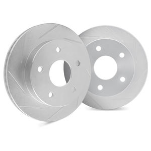 Dynamic Friction 5002-54010 - Front Slotted Silver Rotors
