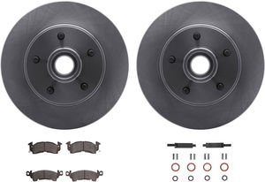 Dynamic Friction 6212-47101 - Front Brake Kit - Quickstop Rotors and Heavy Duty Brake Pads With Hardware
