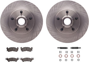 Dynamic Friction 6212-47119 - Front Brake Kit - Quickstop Rotors and Heavy Duty Brake Pads With Hardware