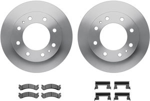 Dynamic Friction 6212-48321 - Front Brake Kit - Quickstop Rotors and Heavy Duty Brake Pads With Hardware