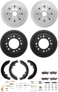 Dynamic Friction 6284-48038 - Front and Rear Brake Kit - Quickstop Rotors and Heavy Duty Brake Pads With Hardware