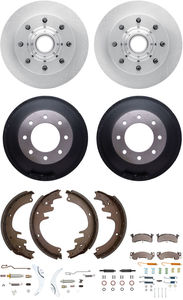 Dynamic Friction 6284-48088 - Front and Rear Brake Kit - Quickstop Rotors and Heavy Duty Brake Pads With Hardware