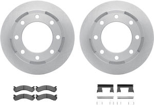 Dynamic Friction 6212-48037 - Rear Brake Kit - Quickstop Rotors and Heavy Duty Brake Pads With Hardware