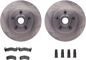 Dynamic Friction 6212-56034 - Front Brake Kit - Quickstop Rotors and Heavy Duty Brake Pads With Hardware