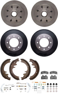 Dynamic Friction 6284-48112 - Front and Rear Brake Kit - Quickstop Rotors and Heavy Duty Brake Pads With Hardware