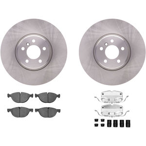 Dynamic Friction 6312-31104 - Front Brake Kit - Quickstop Rotors and 3000 Ceramic Brake Pads with Hardware