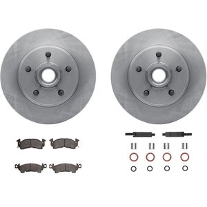 Dynamic Friction 6312-47006 - Front Brake Kit - Quickstop Rotors and 3000 Ceramic Brake Pads with Hardware