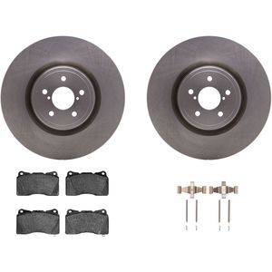 Dynamic Friction 6312-13034 - Front Brake Kit - Quickstop Rotors and 3000 Ceramic Brake Pads with Hardware