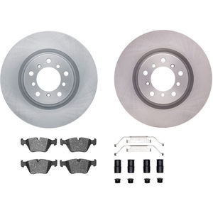 Dynamic Friction 6312-31082 - Front Brake Kit - Quickstop Rotors and 3000 Ceramic Brake Pads with Hardware