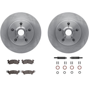 Dynamic Friction 6312-46004 - Front Brake Kit - Quickstop Rotors and 3000 Ceramic Brake Pads with Hardware