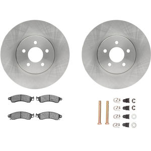 Dynamic Friction 6312-54064 - Front Brake Kit - Quickstop Rotors and 3000 Ceramic Brake Pads with Hardware
