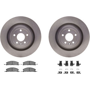 Dynamic Friction 6312-54211 - Front Brake Kit - Quickstop Rotors and 3000 Ceramic Brake Pads with Hardware