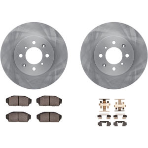 Dynamic Friction 6312-59030 - Front Brake Kit - Quickstop Rotors and 3000 Ceramic Brake Pads with Hardware