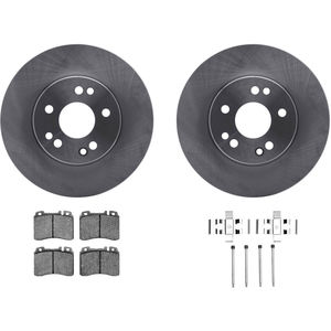 Dynamic Friction 6312-63046 - Front Brake Kit - Quickstop Rotors and 3000 Ceramic Brake Pads with Hardware