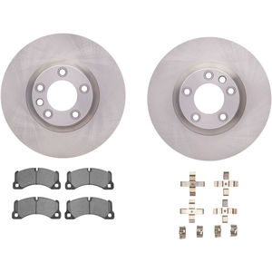 Dynamic Friction 6312-74087 - Front Brake Kit - Quickstop Rotors and 3000 Ceramic Brake Pads with Hardware