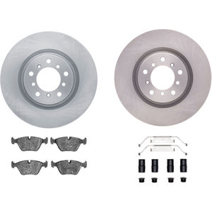 Dynamic Friction 6312-31024 - Front Brake Kit - Quickstop Rotors and 3000 Ceramic Brake Pads with Hardware