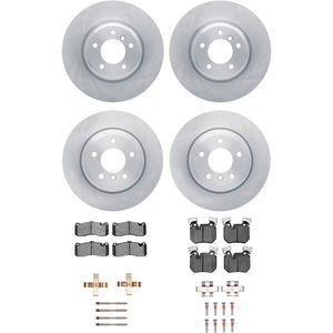Dynamic Friction 6314-31075 - Front and Rear Brake Kit - Rotors with 3000 Series Ceramic Brake Pads includes hardware