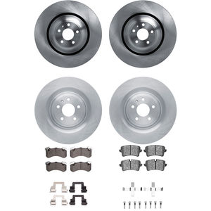 Dynamic Friction 6314-73078 - Front and Rear Brake Kit - Rotors with 3000 Series Ceramic Brake Pads includes hardware