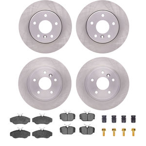 Dynamic Friction 6314-11006 - Front and Rear Brake Kit - Quickstop Rotors and 3000 Ceramic Brake Pads With Hardware