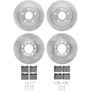 Dynamic Friction 6314-63031 - Front and Rear Brake Kit - Quickstop Rotors and 3000 Ceramic Brake Pads With Hardware